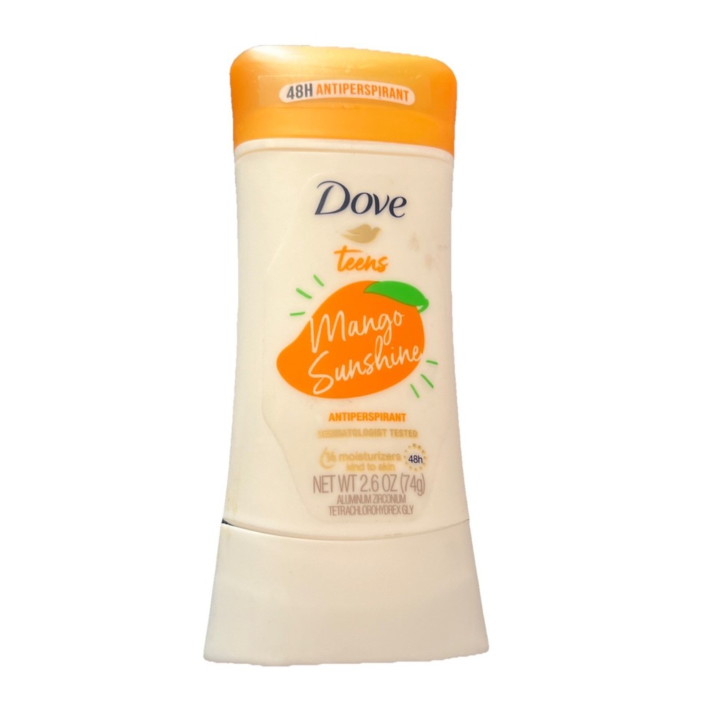 DOVE Teens Antiperspirant Moisturizers Mango Sunshine Deodorant 2.6 oz‎ NWT